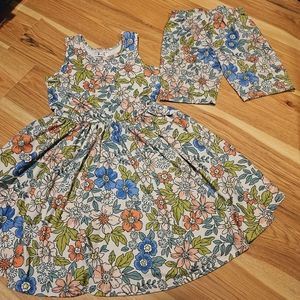 Girls 2 Piece Dress w/ Bike Shorts Set